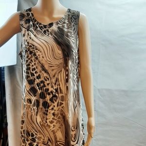 Effortless tiger print dress size med